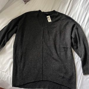 Express Dark Heather Gray Sweater